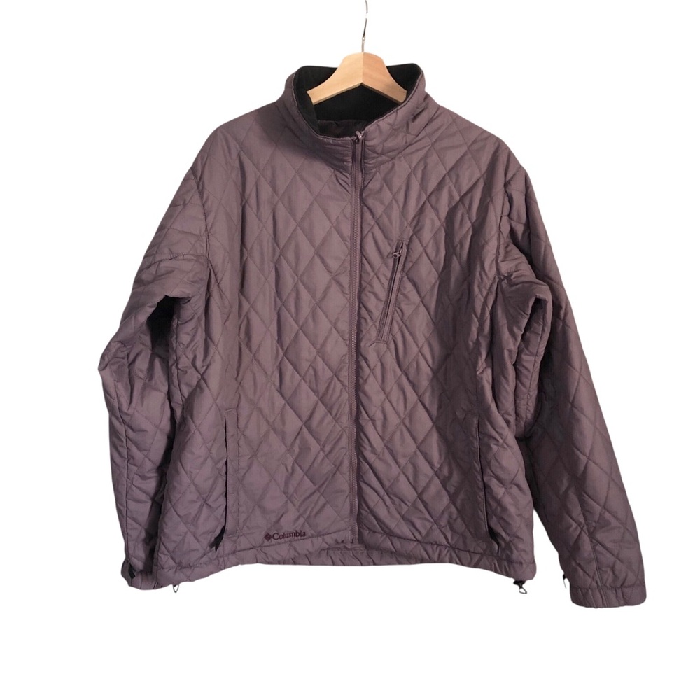 Columbia Interchange Quilted Womens Jacket Lavender Purple